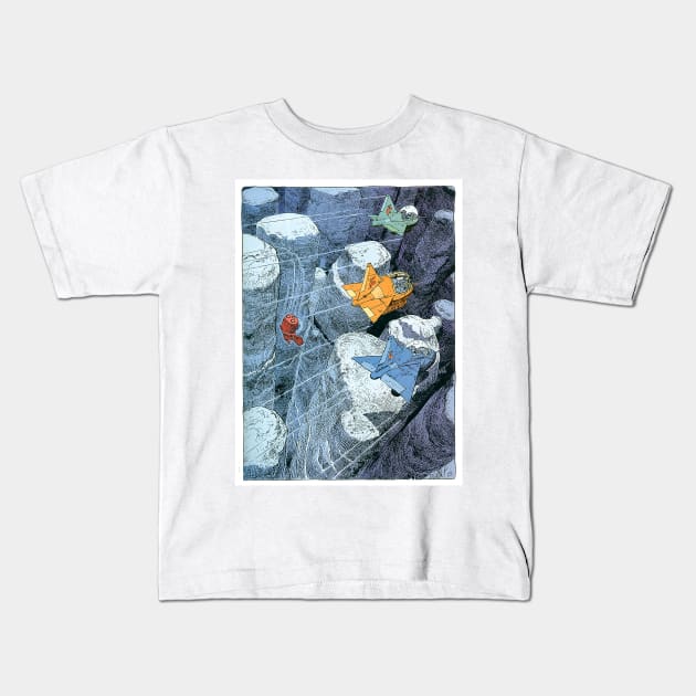 moebius organic paintings - Jean Giraud - moebius - voyage d'hermes Kids T-Shirt by QualityArtFirst